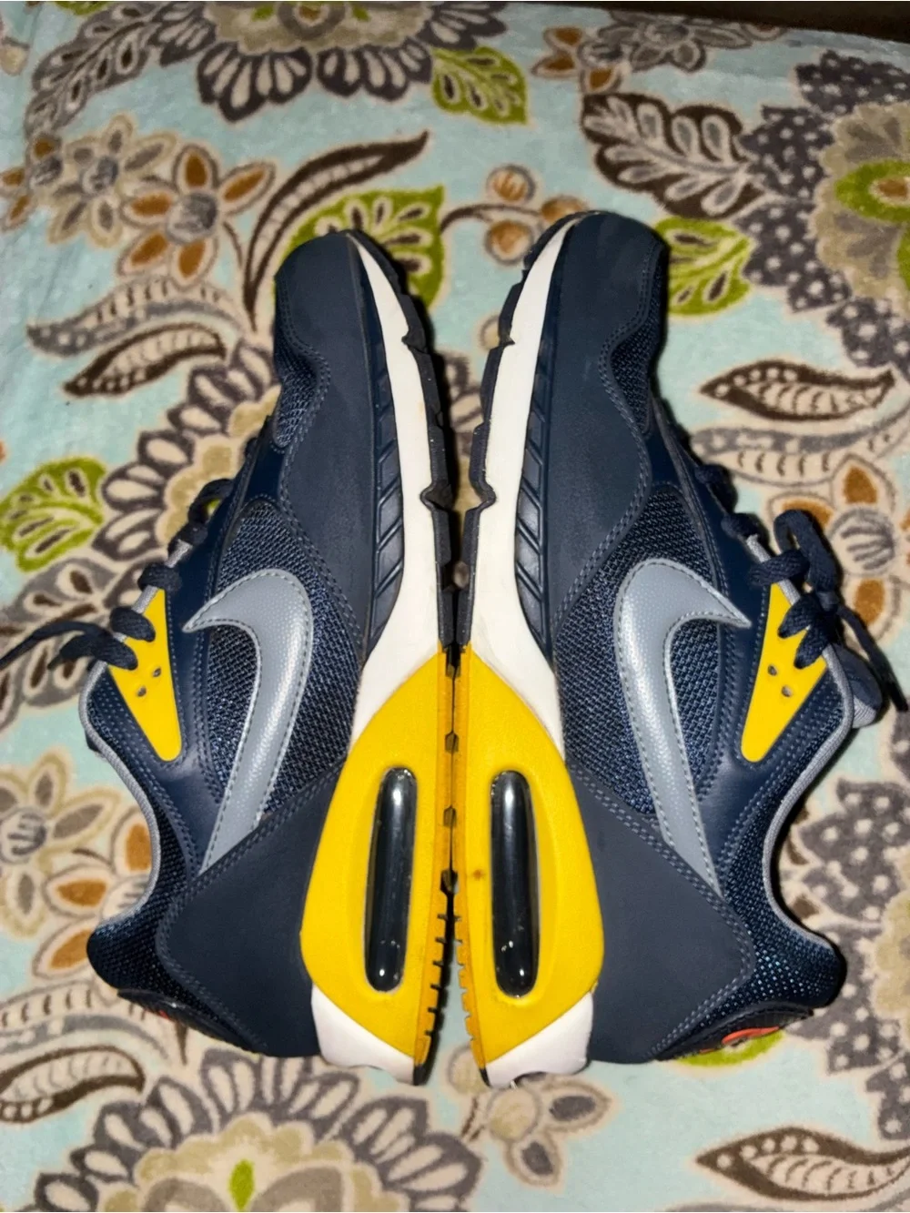 Nike Navy, Yellow & Red Air Max Athletic Shoes - Picture 3 of 3